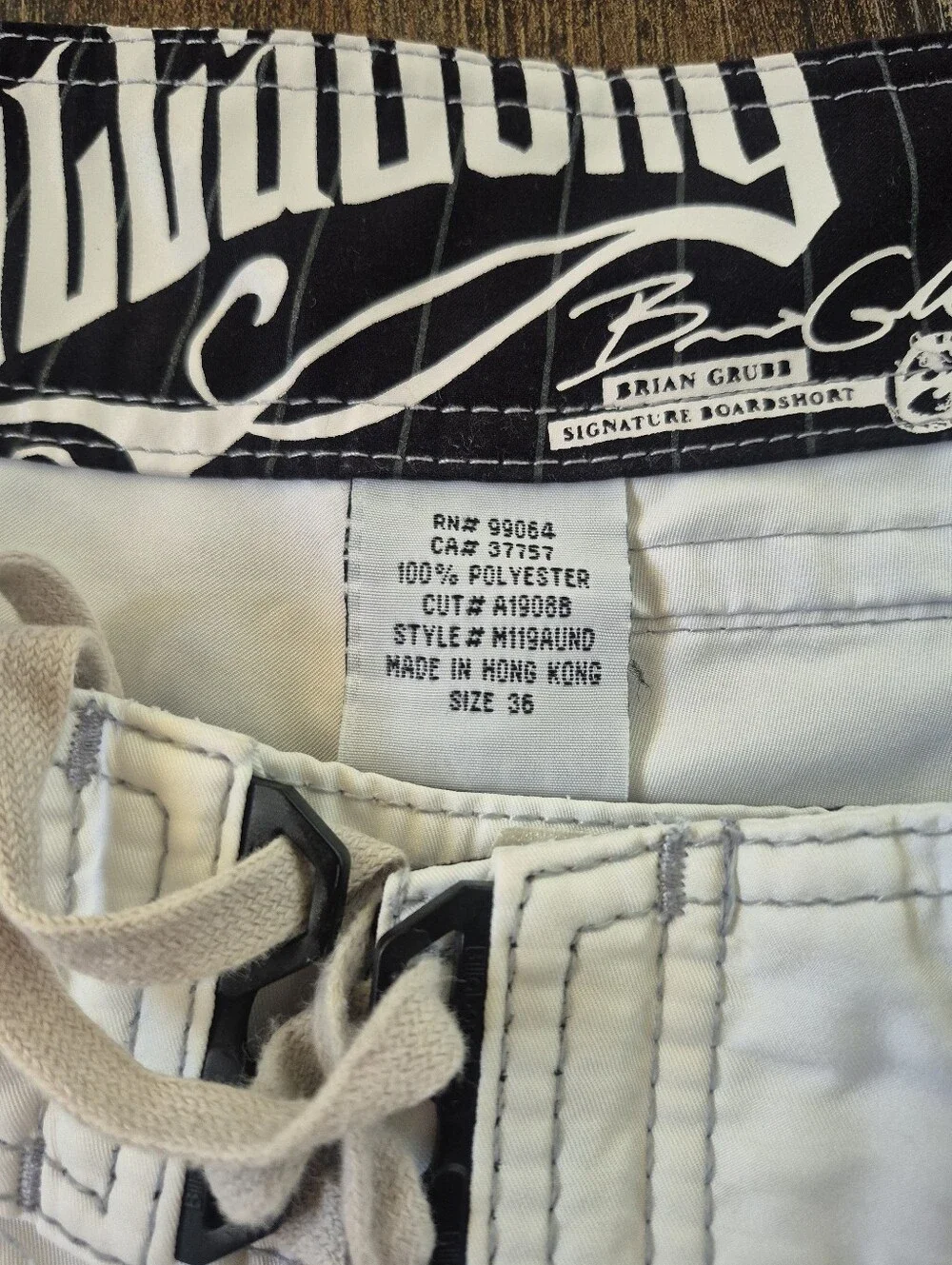 Not For Sale Vintage Billabong Mens Boardshorts Size 36 Brian Grubb